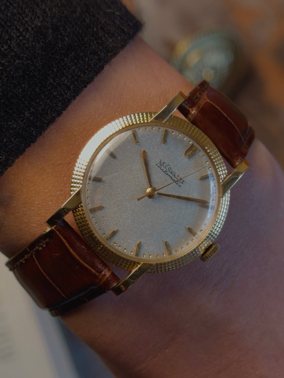 Jaeger-LeCoultre 18k Yellow Gold Clous de Paris