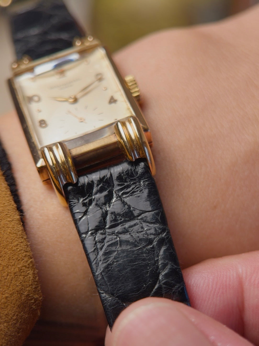 PATEK PHILIPPE 18k Rectangular 1942s