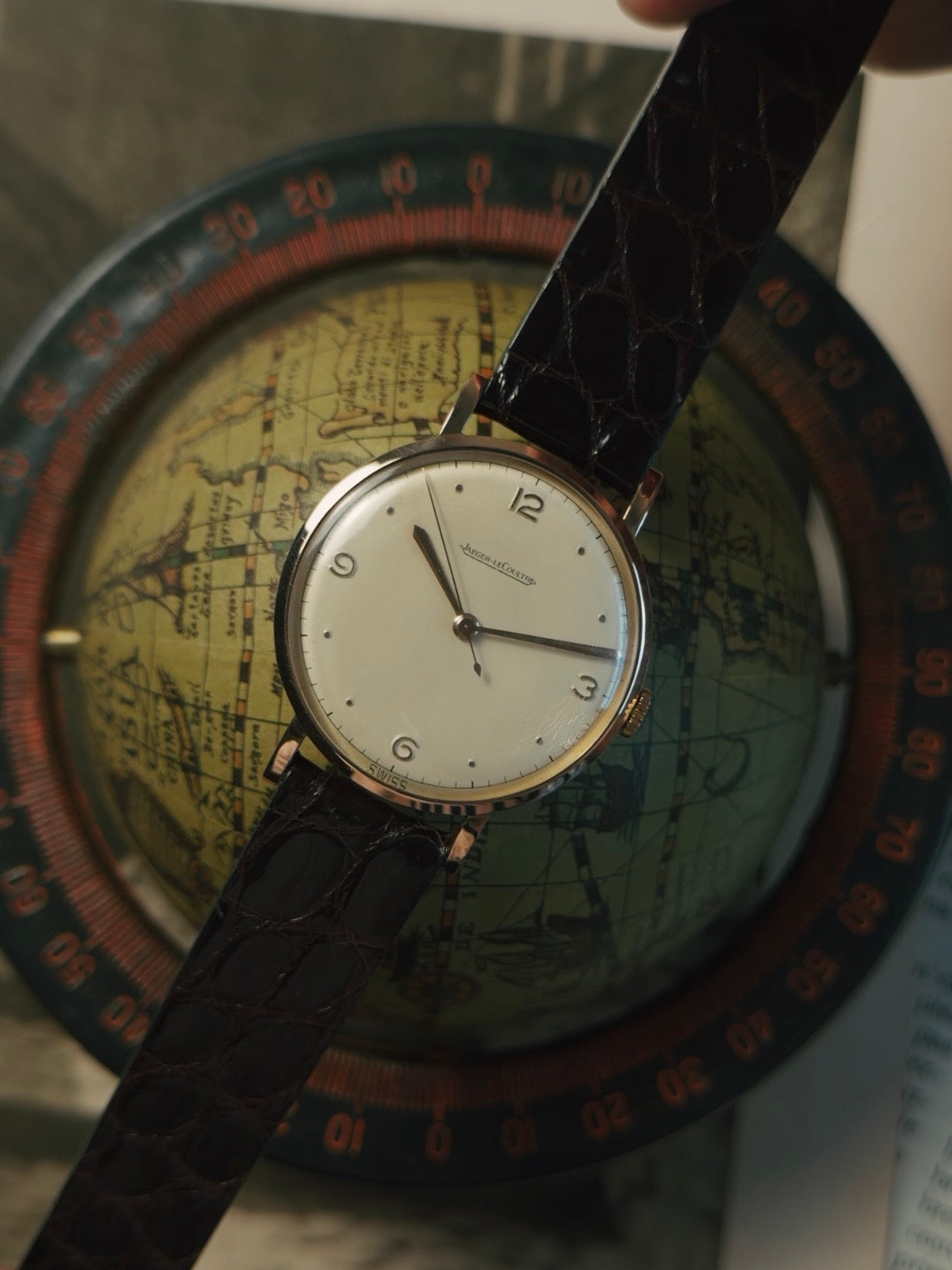 Jaeger-LeCoultre 18k Rose Gold WIDE ROUND 1940-50s