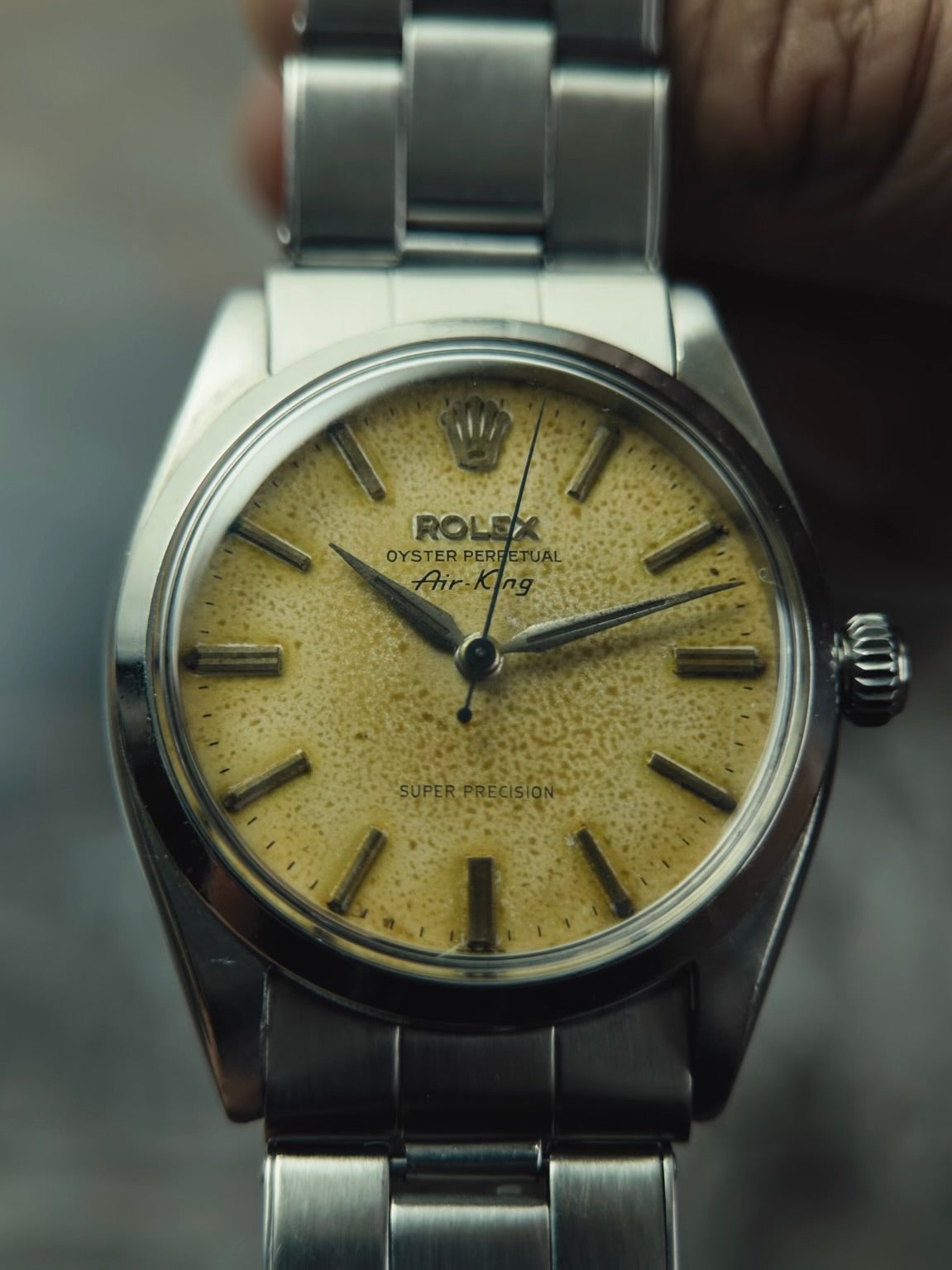 ROLEX Air-King 6552 1st Generation Original Warm Patina Dial 1958s
