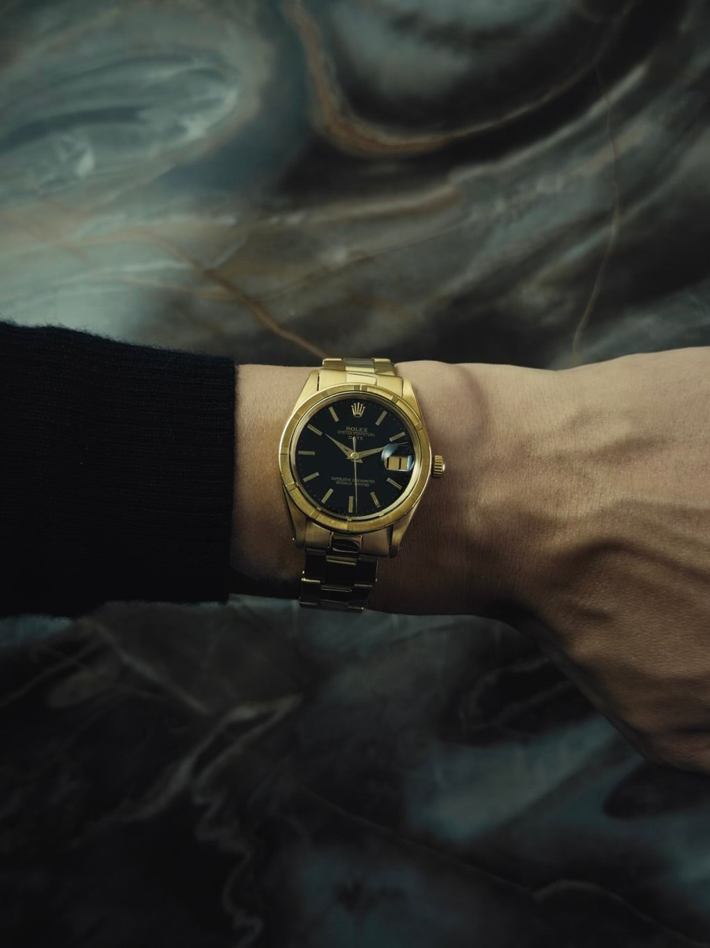 ROLEX Oyster Perpetual Date 1501 18k Yellow Gold 1964s