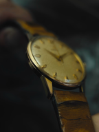 OMEGA Manual Wind GP Vintage Patina Dial 1950s