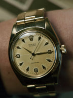 ROLEX 6422 Special Order Guilloché Dial 9K Gold 1959s