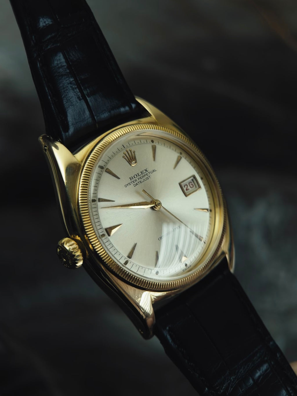 ROLEX Datejust 6105 Lefty 18k 1952s