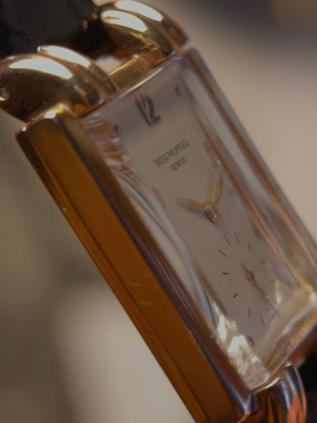 PATEK PHILIPPE 18k Rectangular 1942s