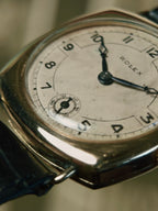 ROLEX  HUNTER TRENCH CUSHION 14K GOLD 1936s