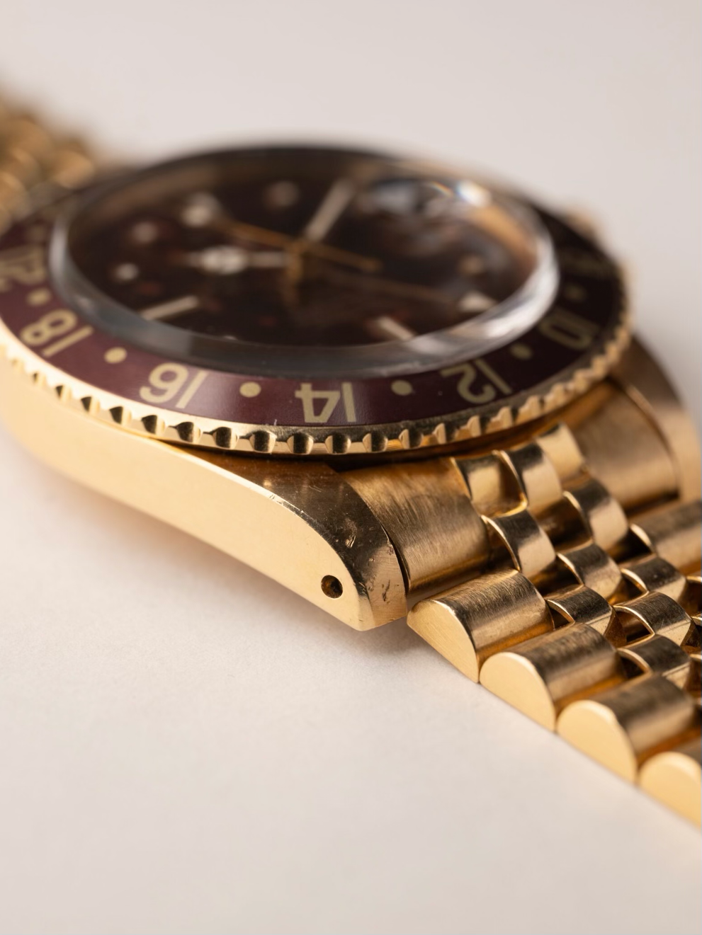 ROLEX 1675/8 18K Yellow Gold Tropical GMT