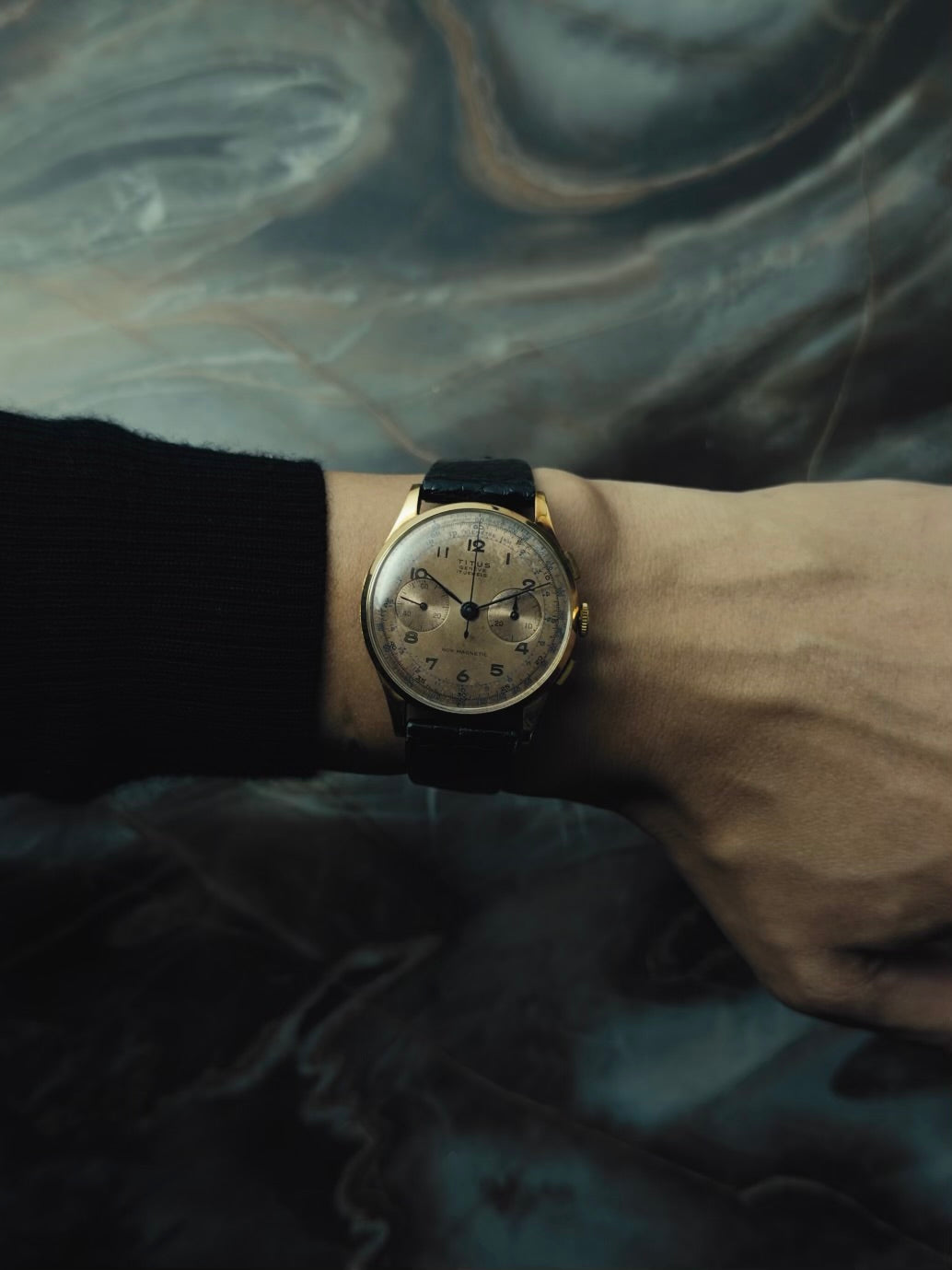 TITUS 18k Rose Gold Chronograph