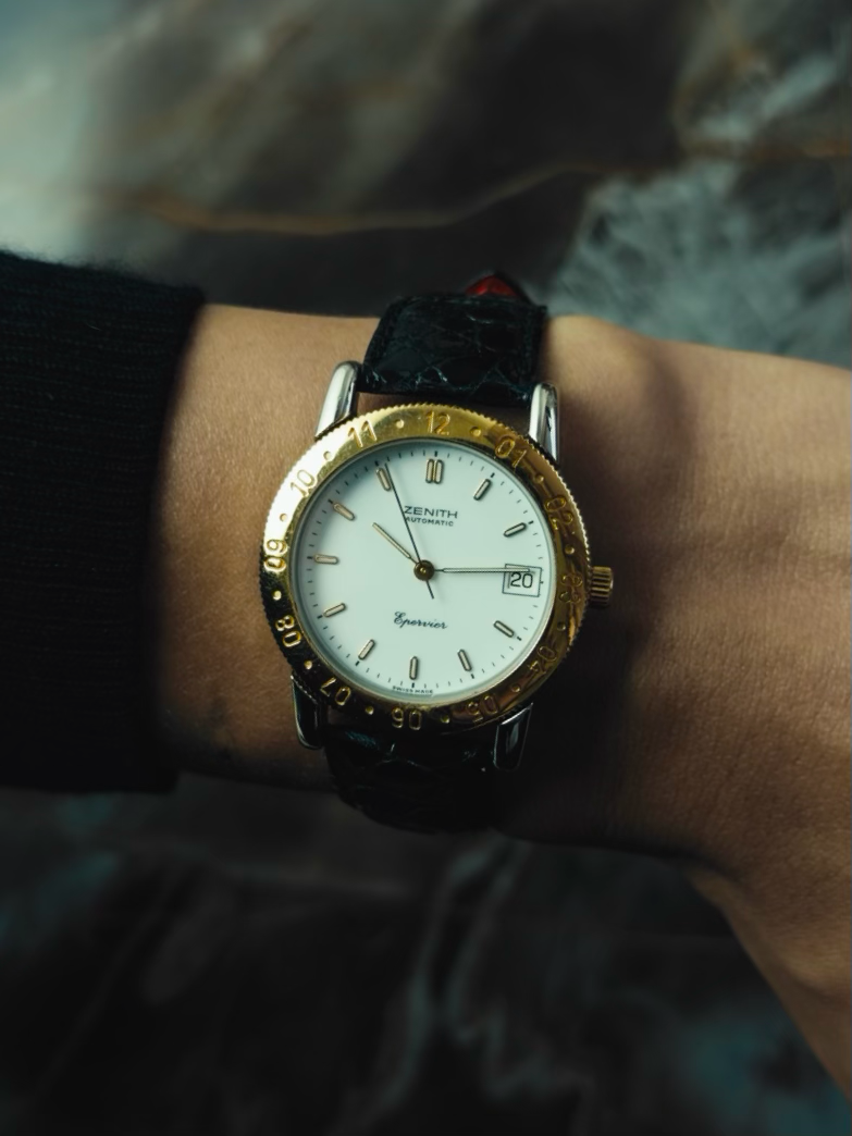 ZENITH エペルヴィエ 18Kゴールドベゼル 1990年代