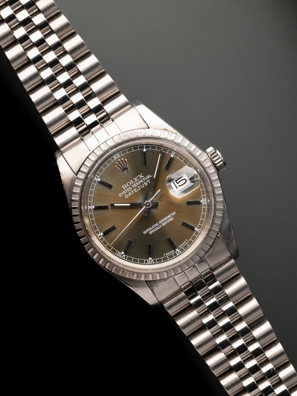 ROLEX 16030 Datejust “Olive Green Tropical Dial” 1986s