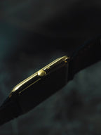 IWC Tank Onyx black Diamonds UAE 18k Solid gold Clous de Paris guilloche 1980s