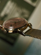 UNIVERSAL GENEVE 18k RED GOLD COMPAX BIG HORN LUG  1945s