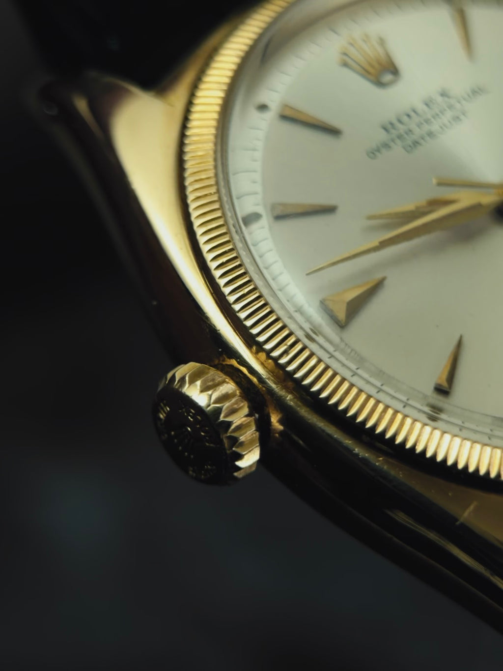 ROLEX Datejust 6105 Lefty 18k 1952s