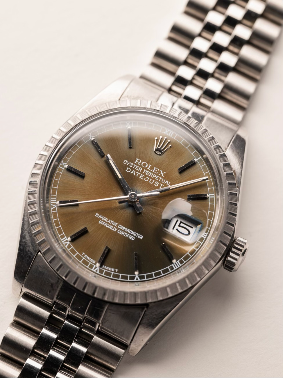 ROLEX 16030 Datejust “Olive Green Tropical Dial” 1986s