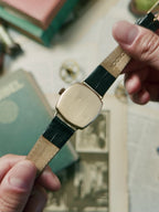 ROLEX  HUNTER TRENCH CUSHION 14K GOLD 1936s