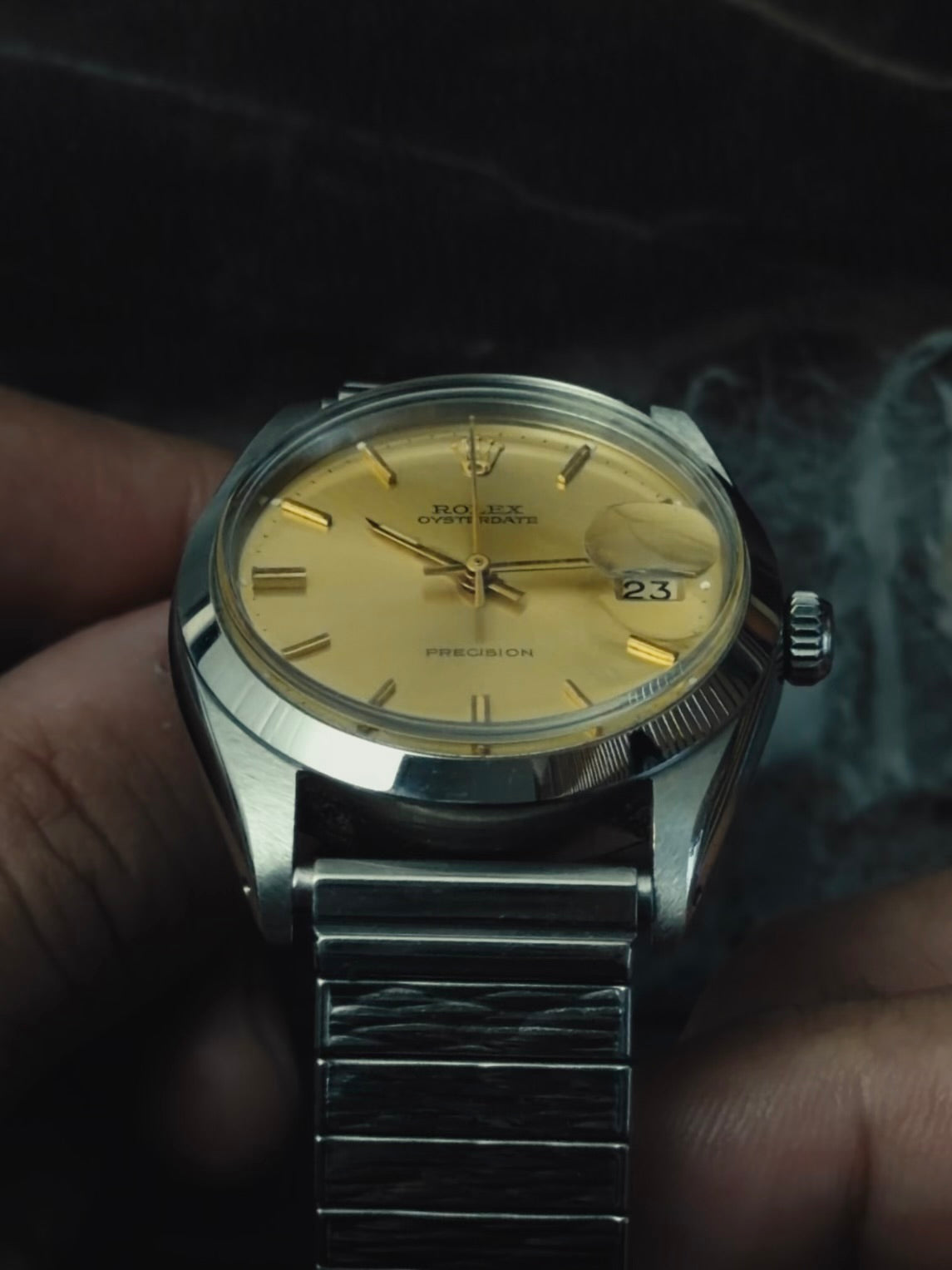 ROLEX 6694 Oysterdate Precision ”Gold Dial” 1966s