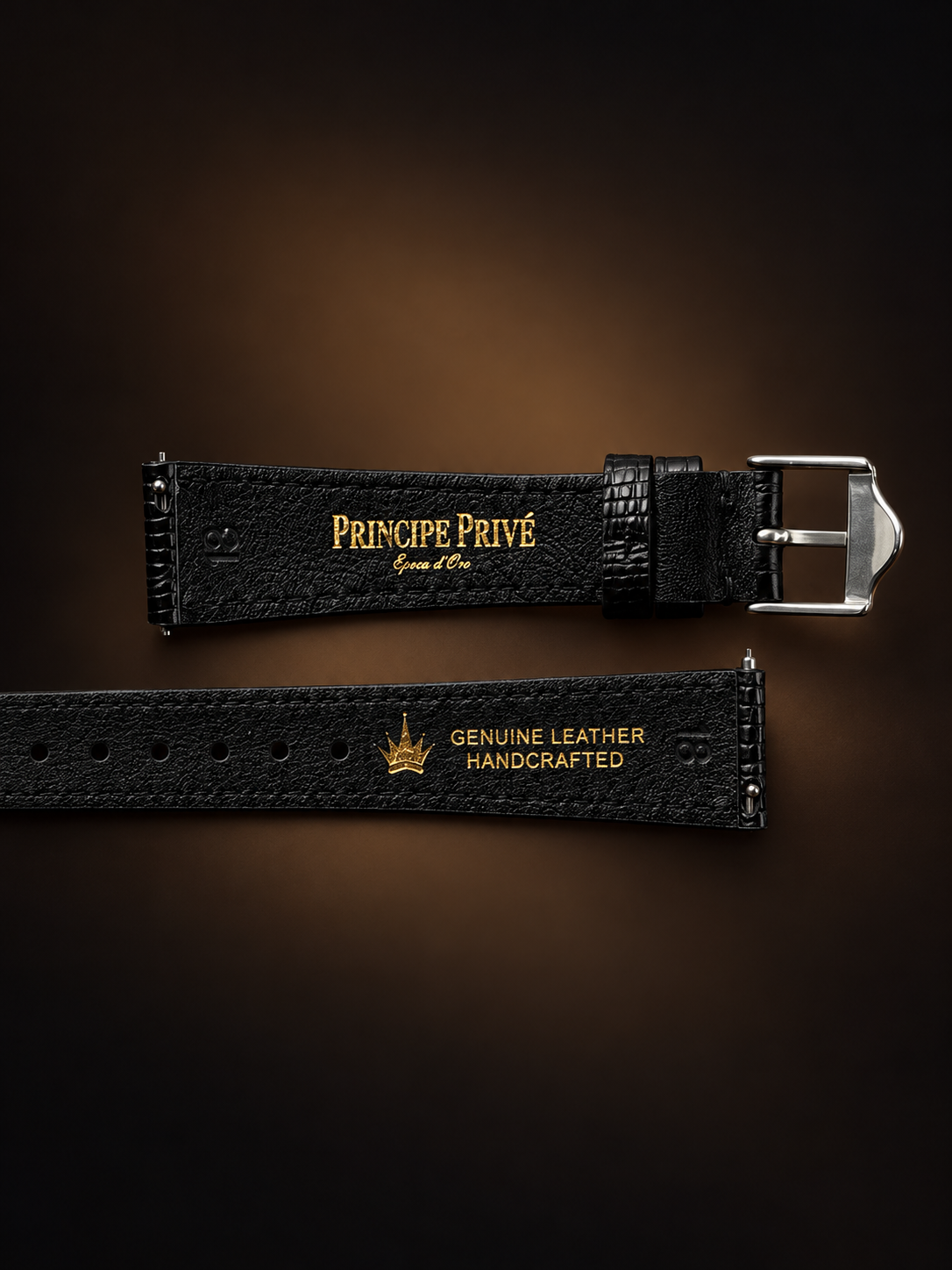 Lizard Embossed Leather Watch Strap｜厚さ2mmの側面