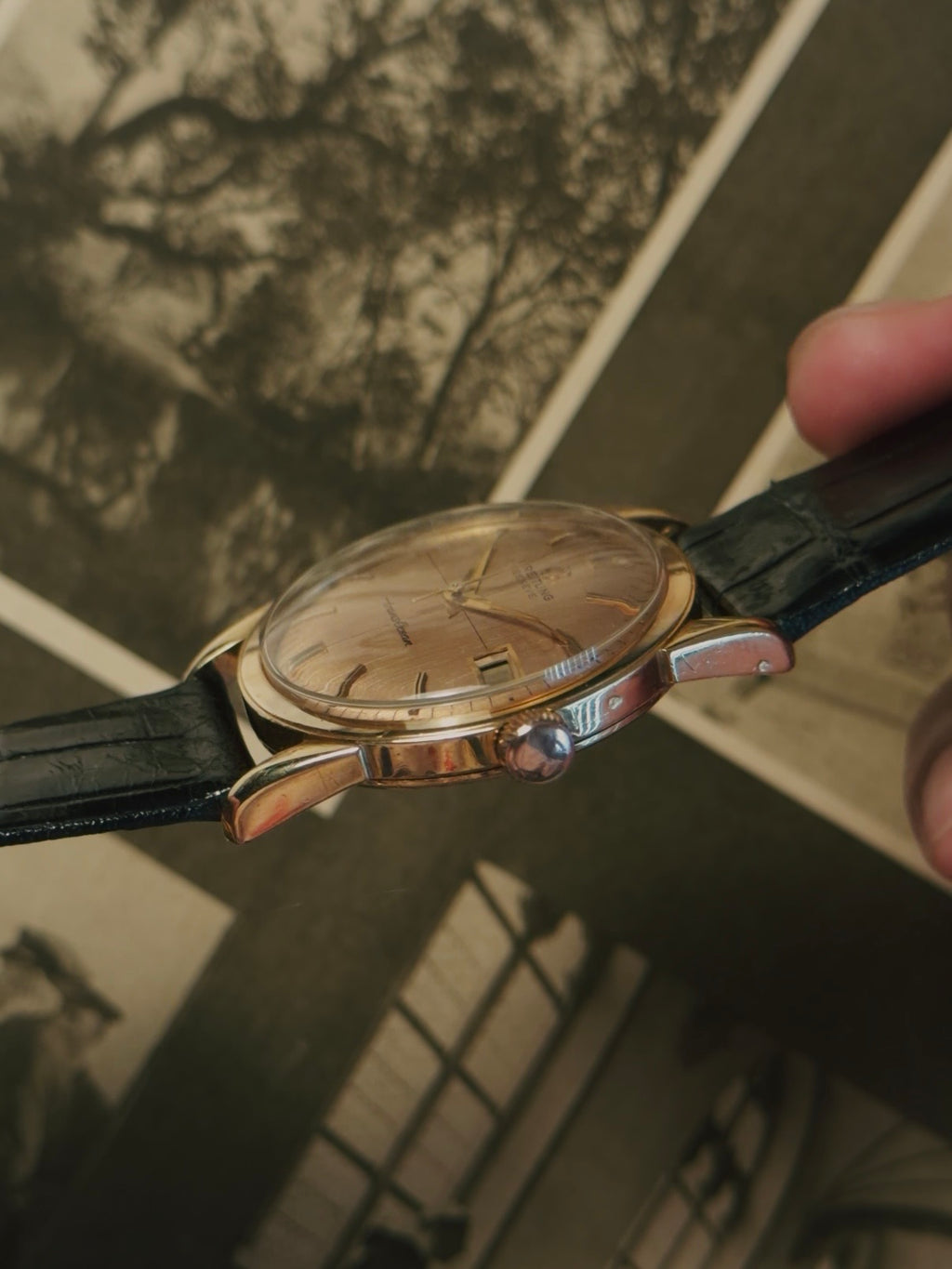 BREITLING 18K Rose Gold TRANSOCEAN 1964s