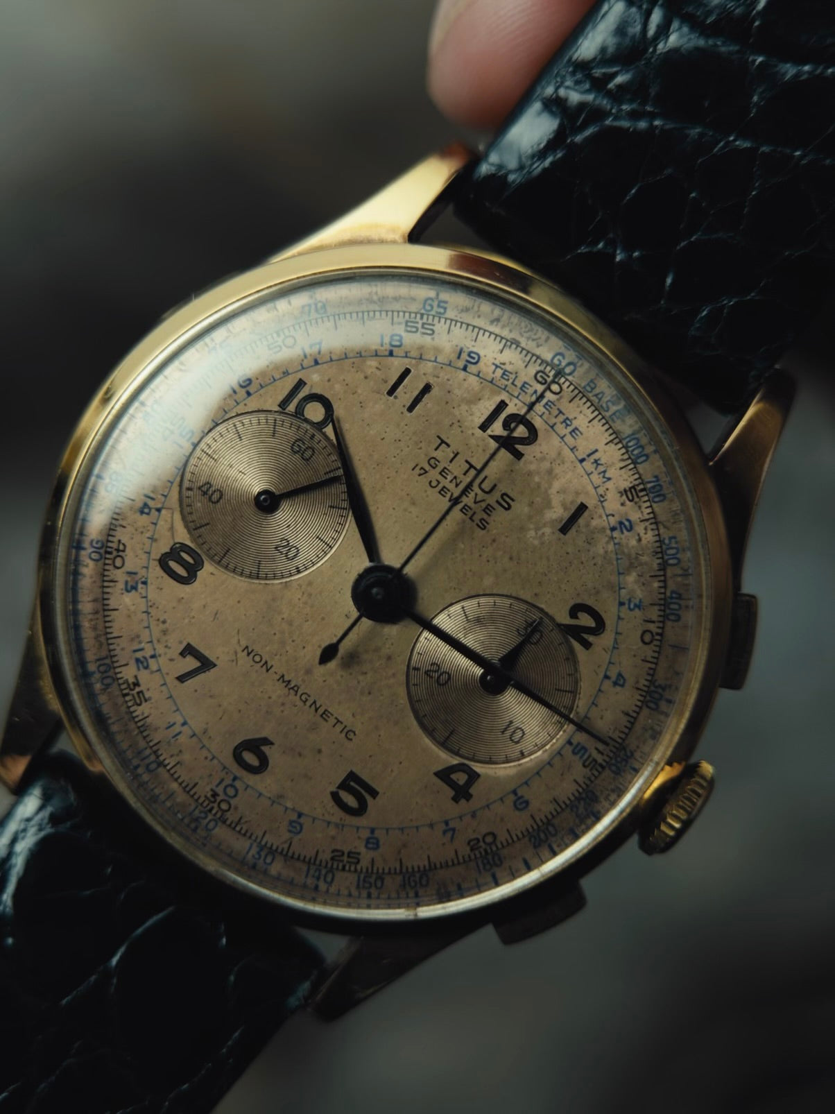 TITUS 18k Rose Gold Chronograph
