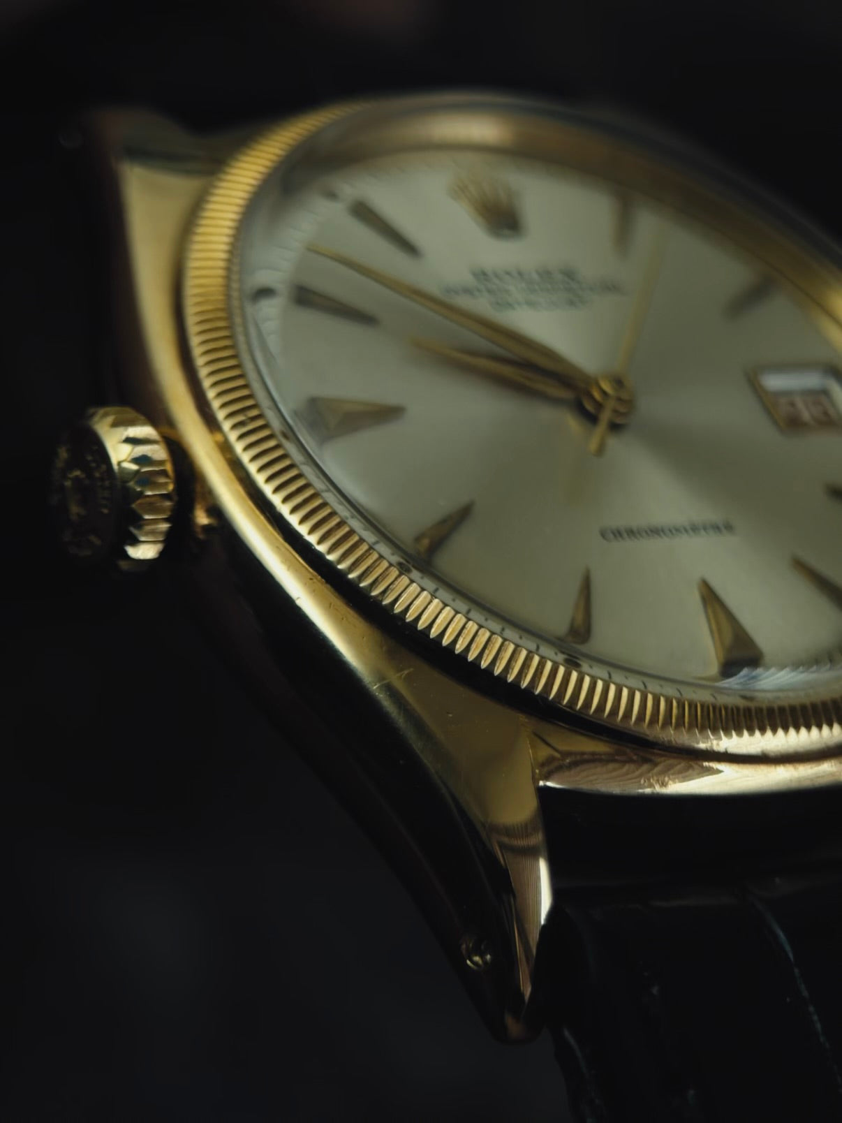ROLEX Datejust 6105 Lefty 18k 1952s