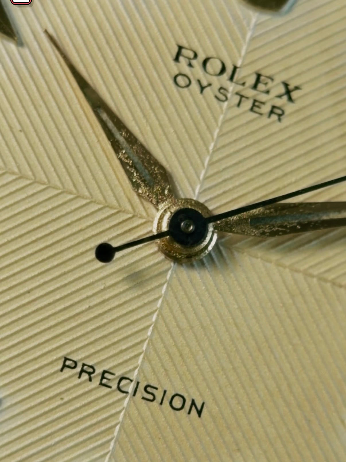 ROLEX 6422 Special Order Guilloché Dial 9K Gold 1959s