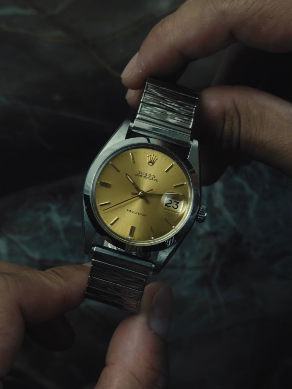 ROLEX 6694 Oysterdate Precision ”Gold Dial” 1966s