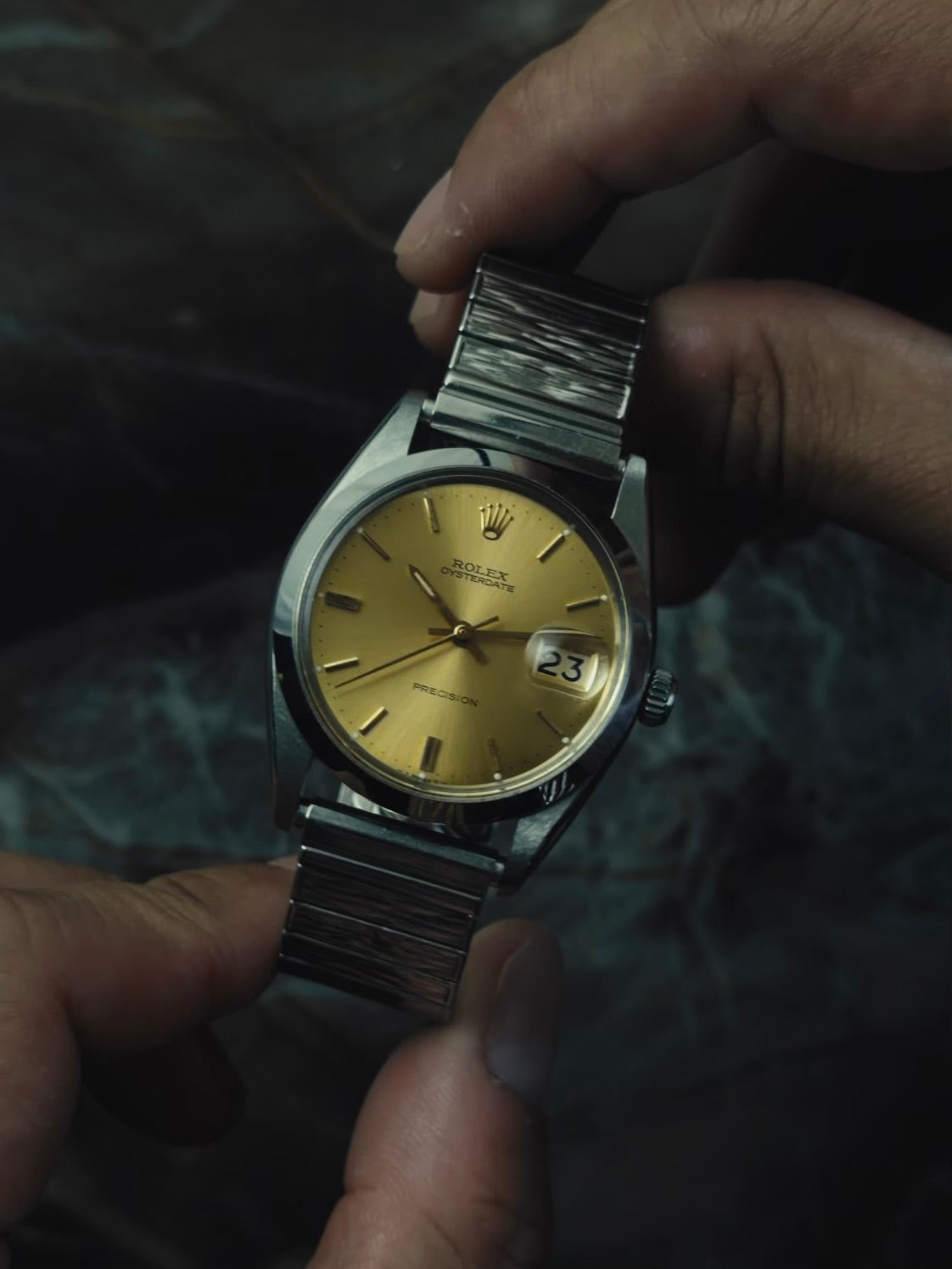 ROLEX 6694 Oysterdate Precision ”Gold Dial” 1966s