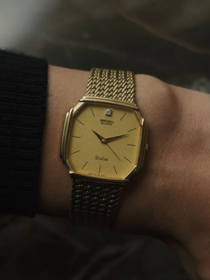 SEIKO Dolce GP 1P Crystal Quartz 1983s