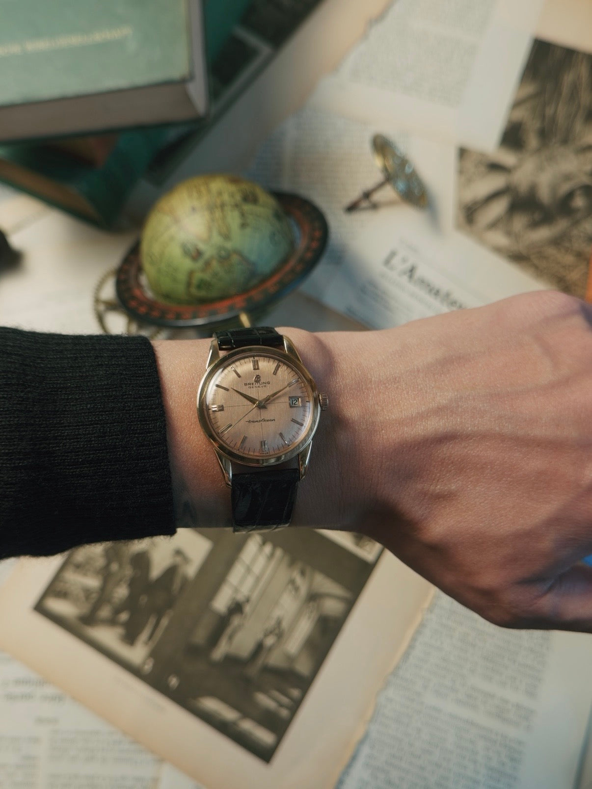 BREITLING 18K Rose Gold TRANSOCEAN 1964s