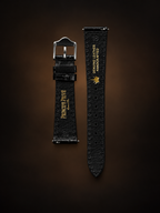 Alligator Embossed Leather Watch Strap｜裏地 ゴールド箔押し