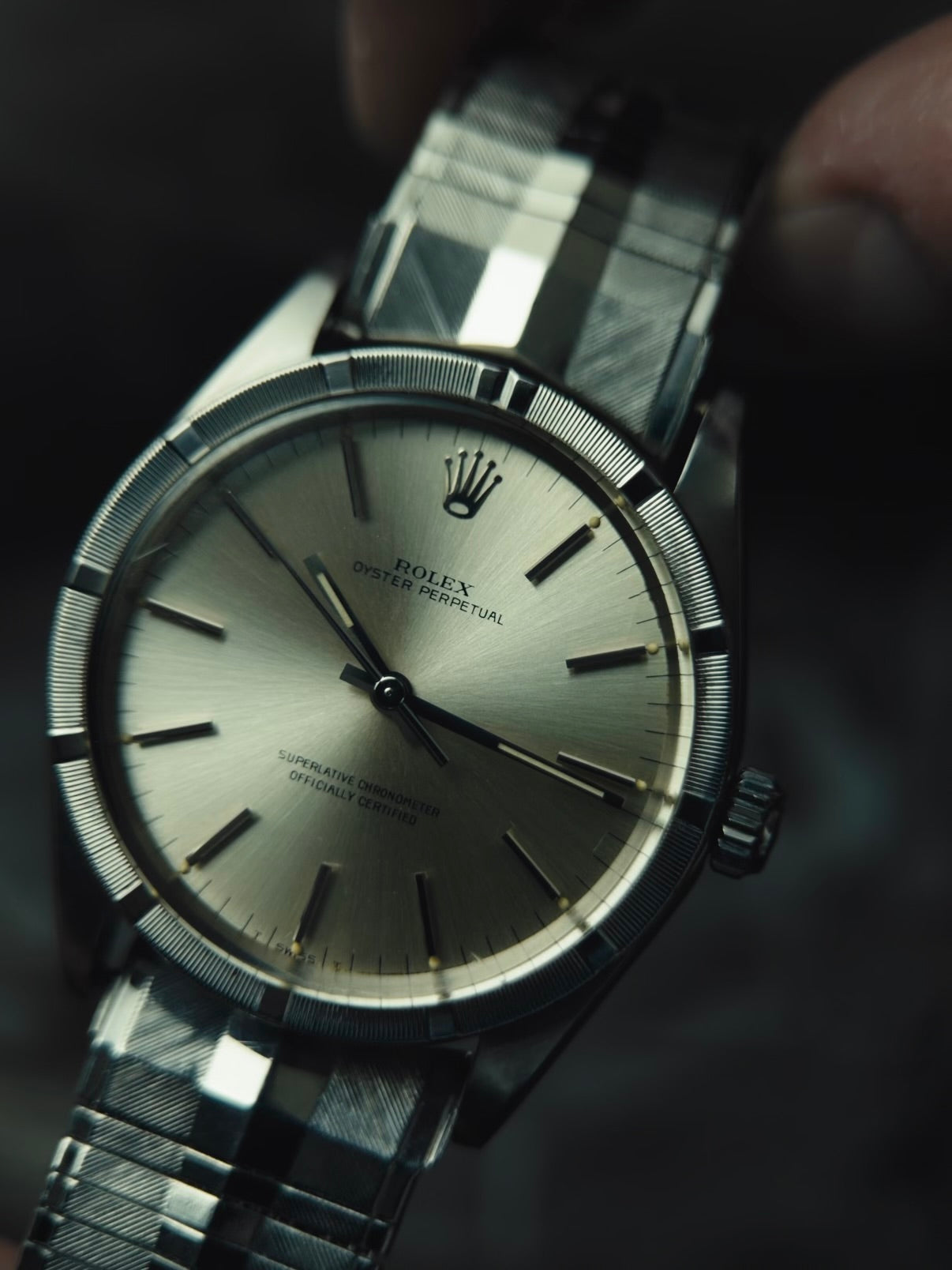 ROLEX Oyster Perpetual 1007 SS “PATINA DIAL” 1960-70s