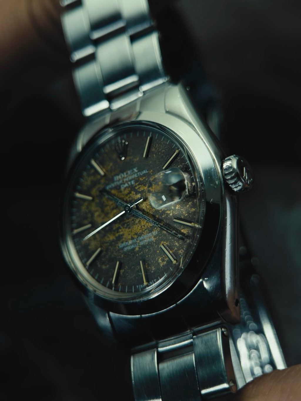 ROLEX 1500 Tropical Oyster Perpetual Date 1968s