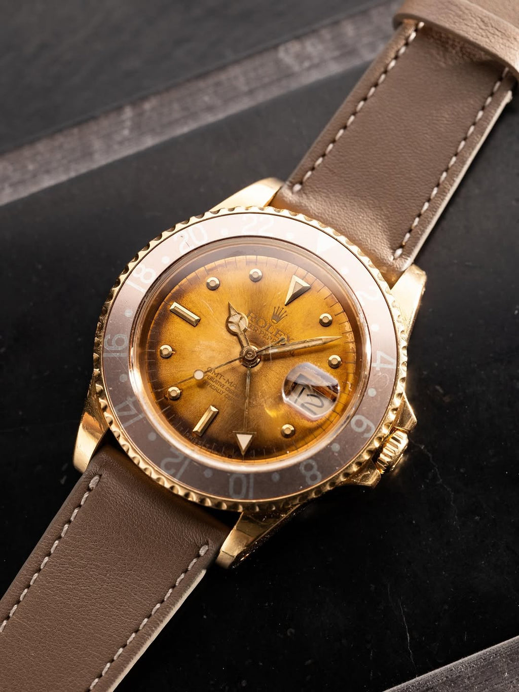ROLEX 16758 18K Gold Tropical GMT-Master 1984s