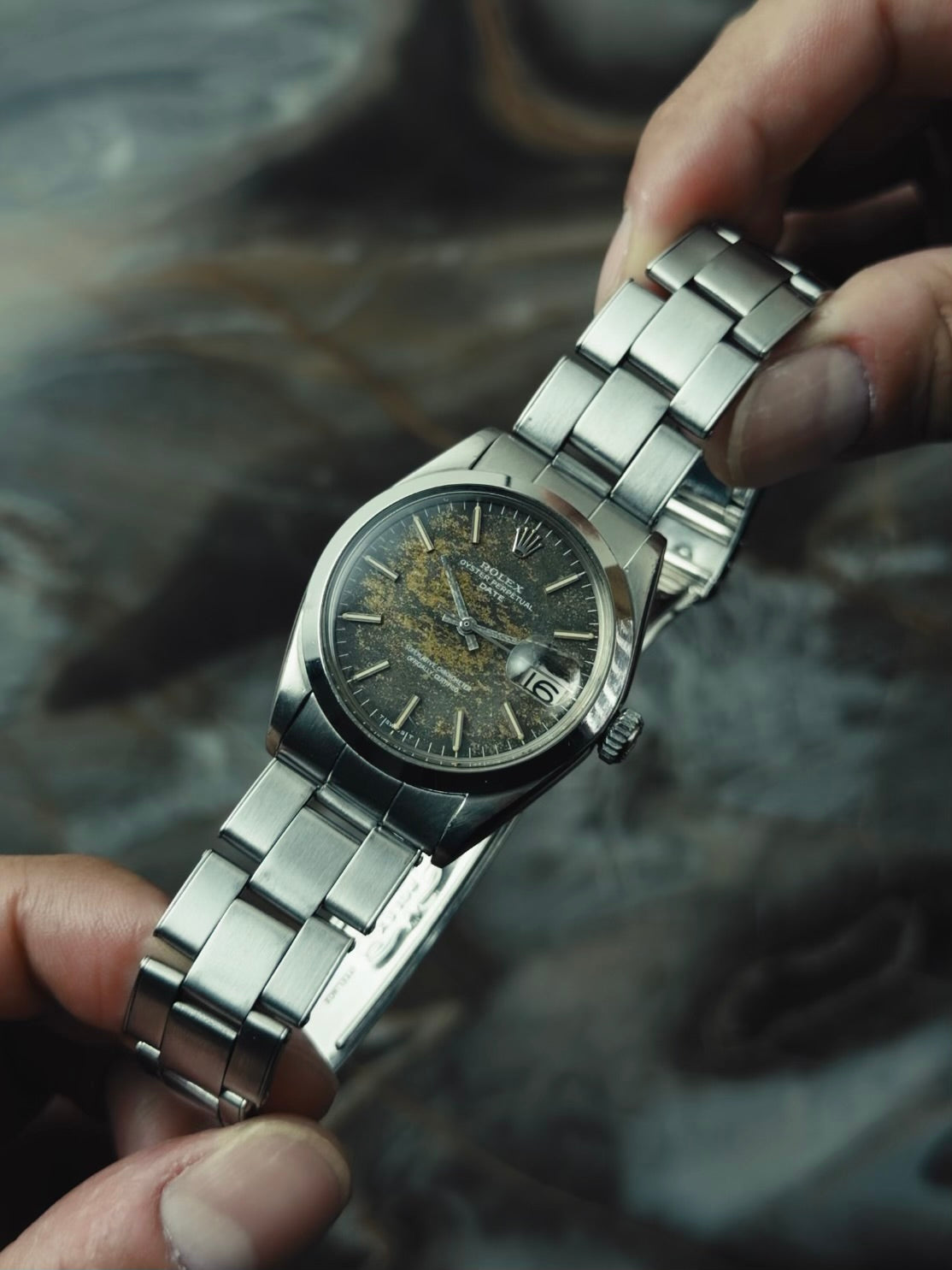 ROLEX 1500 Tropical Oyster Perpetual Date 1968s