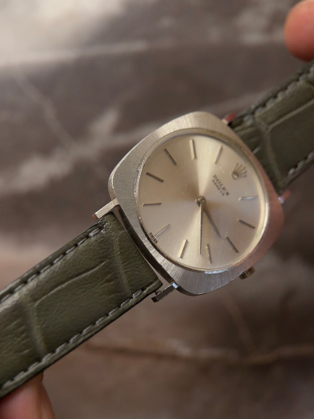 ROLEX 3735 Cellini 18k White Gold 1966s