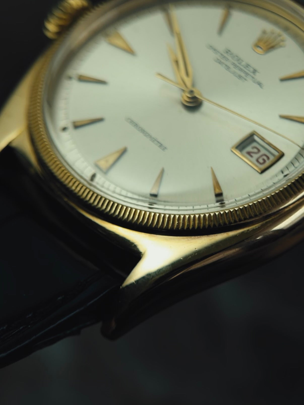 ROLEX Datejust 6105 Lefty 18k 1952s