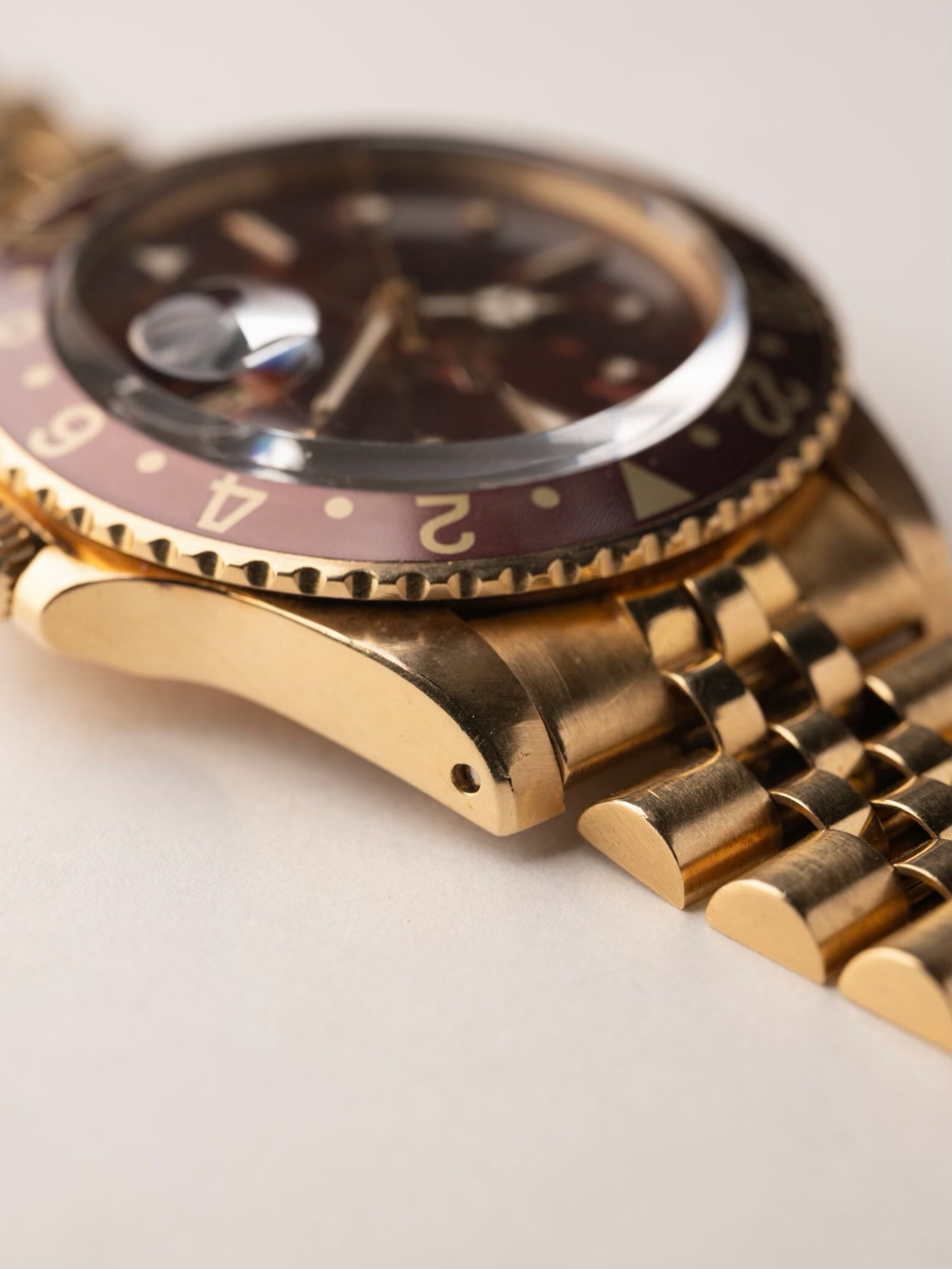 ROLEX 1675/8 18K Yellow Gold Tropical GMT