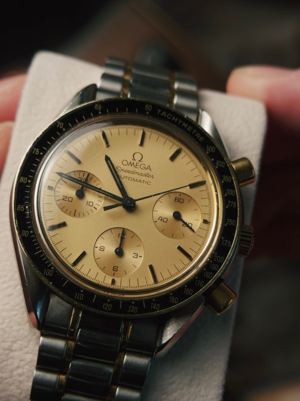 OMEGA Speedmaster 18k Yellow Gold Two Tone 1990s