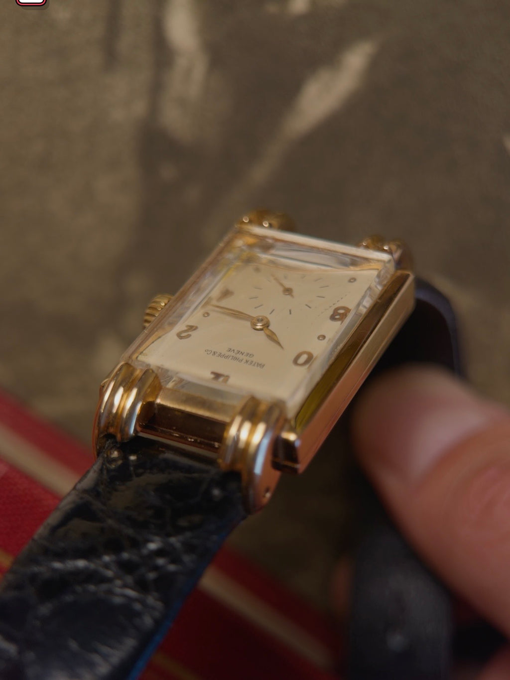 PATEK PHILIPPE 18k Rectangular 1942s