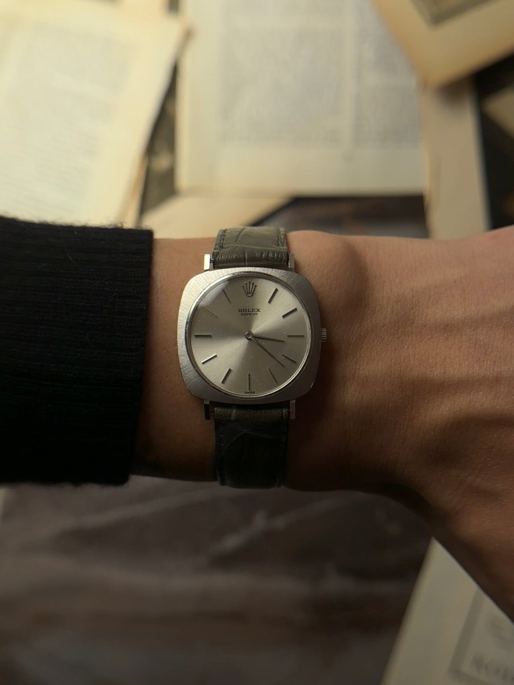 ROLEX 3735 Cellini 18k White Gold 1966s