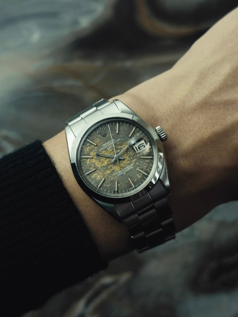 ROLEX 1500 Tropical Oyster Perpetual Date 1968s
