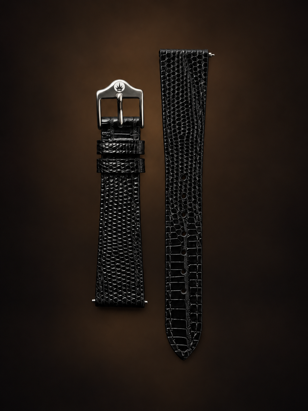 Lizard Embossed Leather Watch Strap｜トカゲ型押しレザー 時計ベルト 厚さ2mm