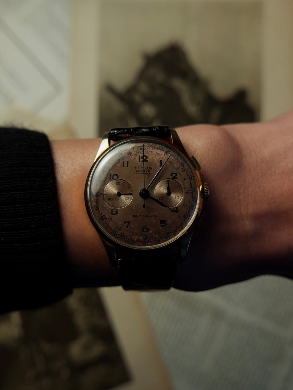 TITUS 18k Rose Gold Chronograph