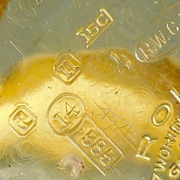 ROLEX  HUNTER TRENCH CUSHION 14K GOLD 1936s