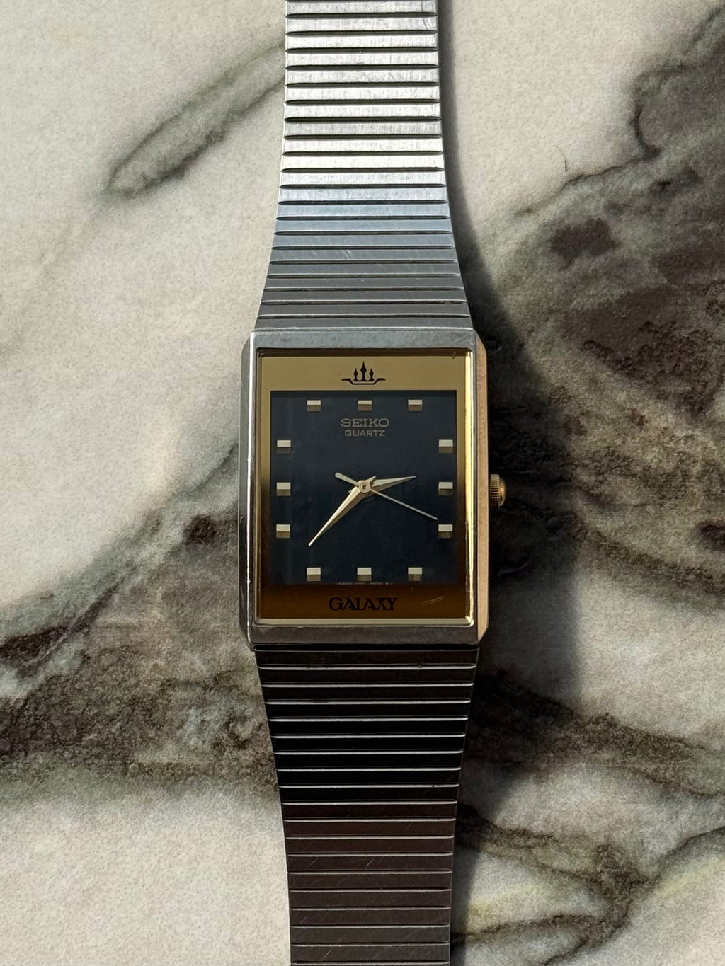 SEIKO GALAXY Black Dial Rectangular 1991s