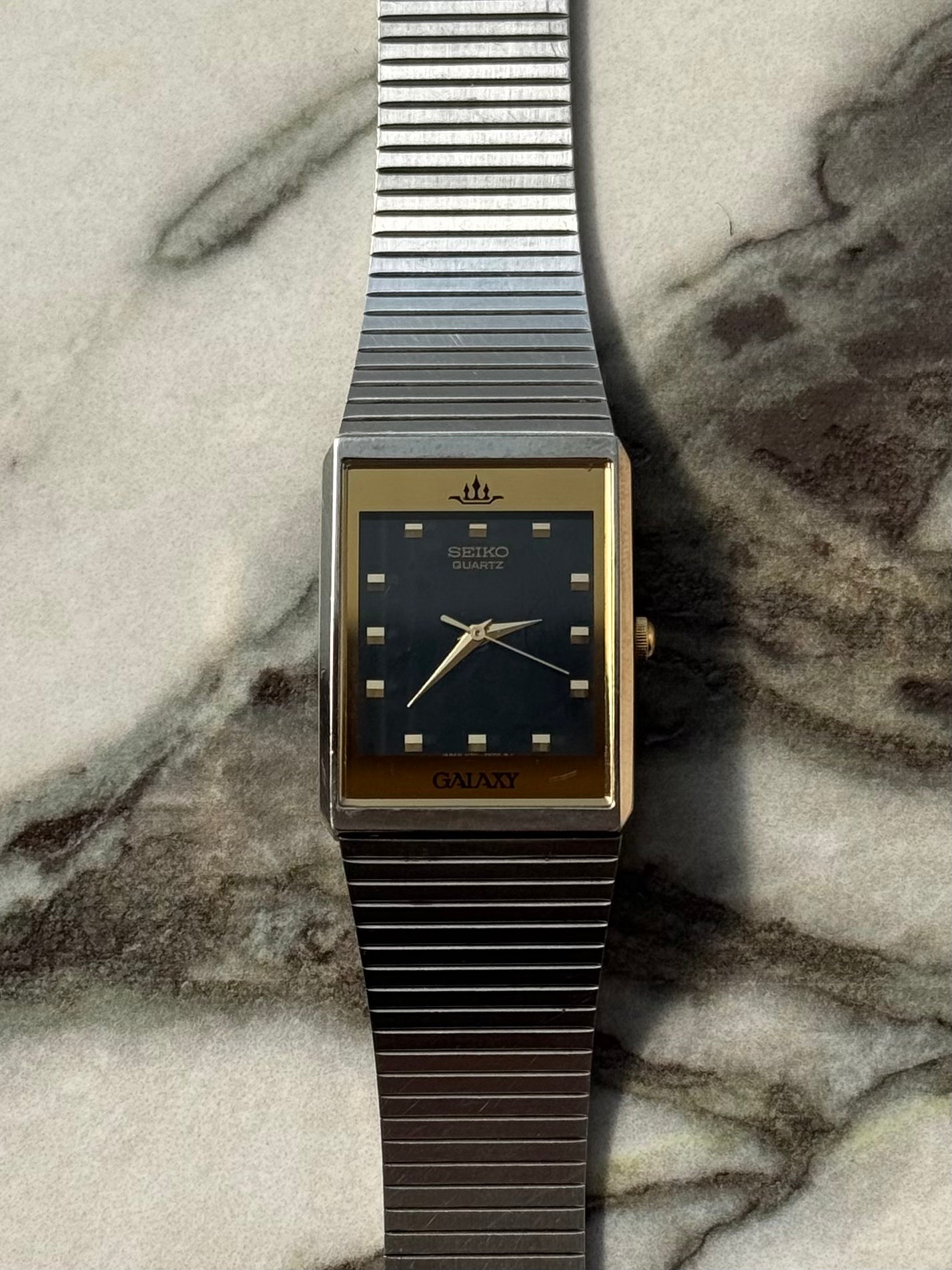 SEIKO GALAXY Black Dial Rectangular 1991s