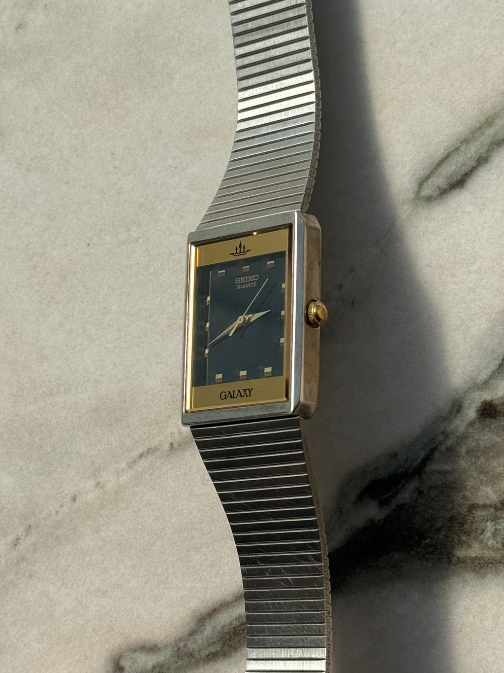 SEIKO GALAXY Black Dial Rectangular 1991s