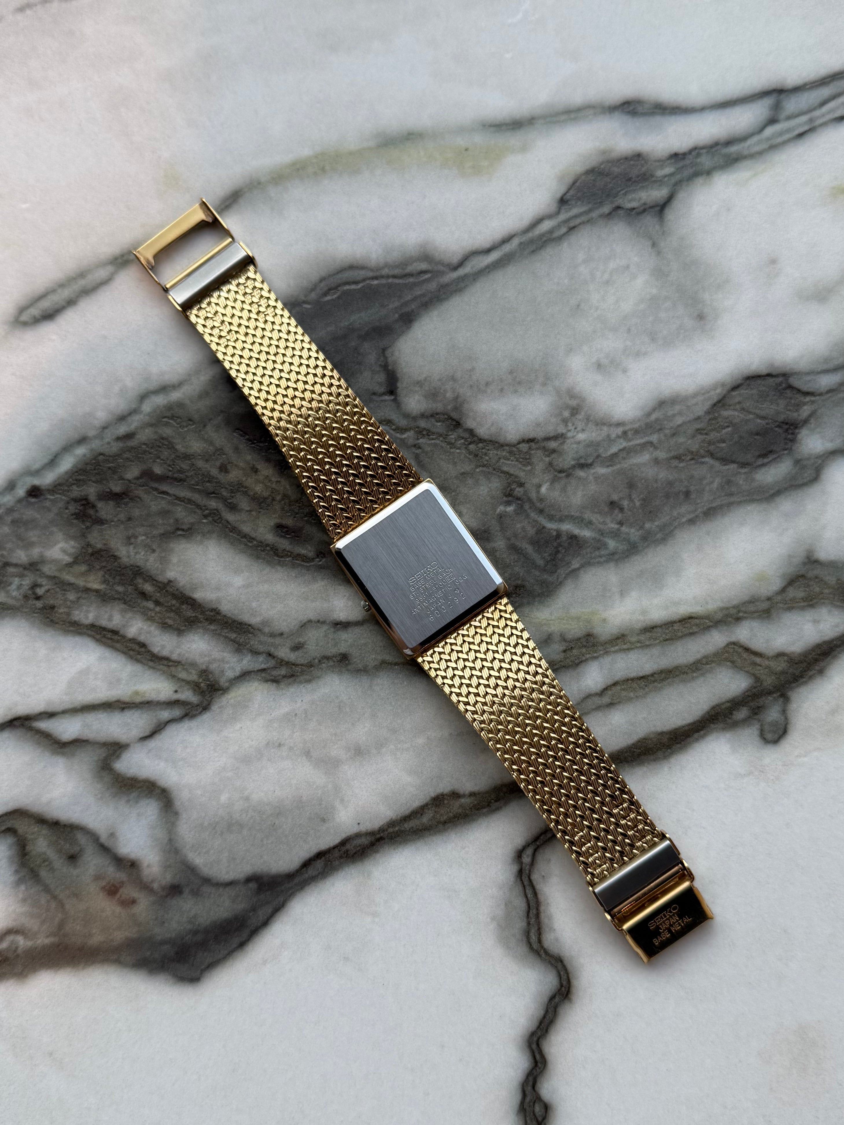 SEIKO Dolce Gold Square Quartz 1986s