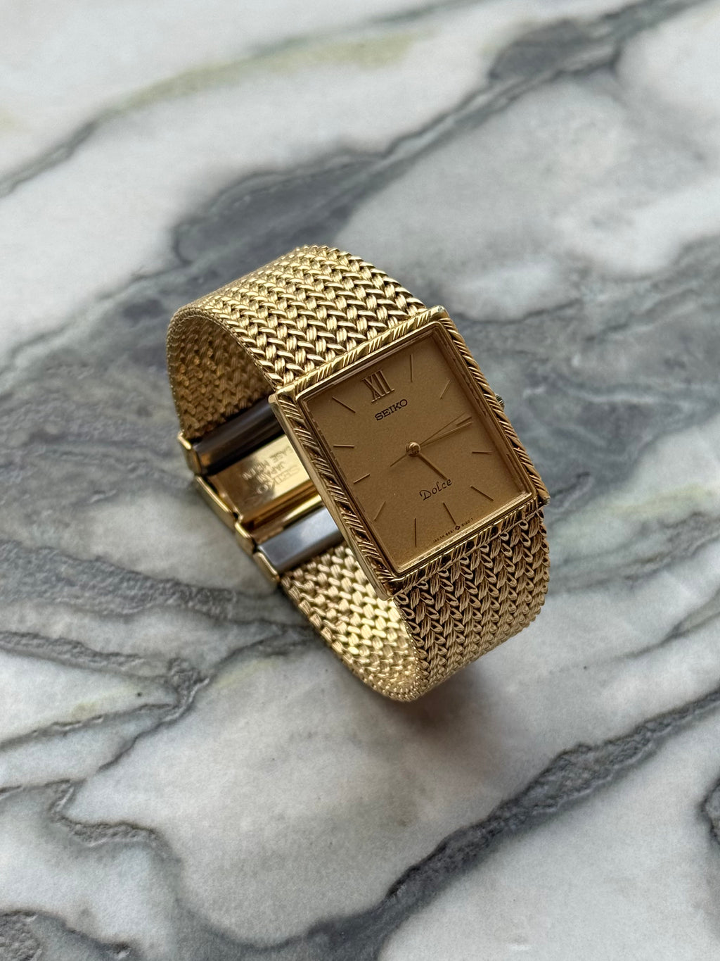 SEIKO Dolce Gold Square Quartz 1986s