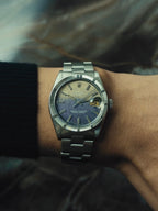 ROLEX Oyster Perpetual Date PurpleGrey tropical dial 1978s